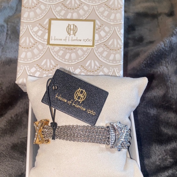House of Harlow 1960 Silver and Gold Bracelet - Picture 1 of 5